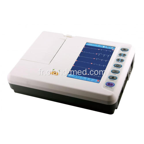 Électrocardiographe médical de machine d&#39;ECG de 6 canaux numériques